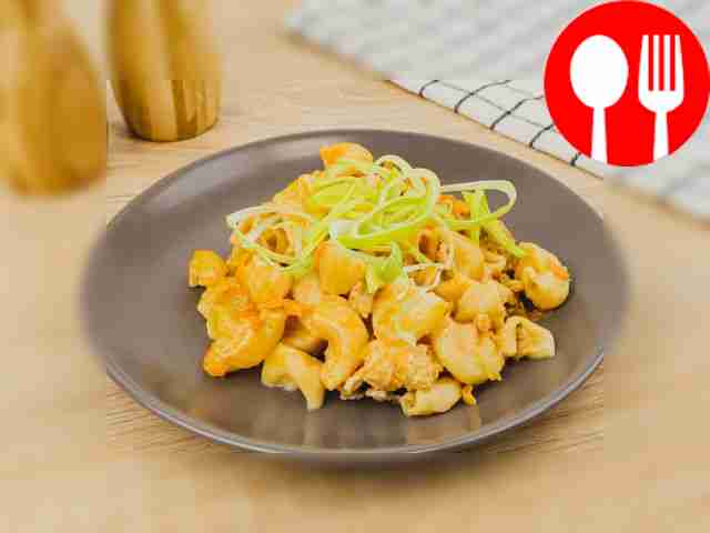 Макароны по-флотски, запеченные в духовке