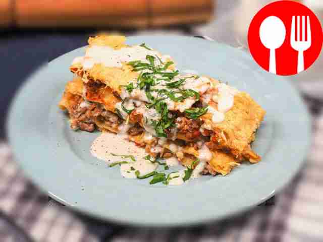 Лазанья классическая с соусом бешамель