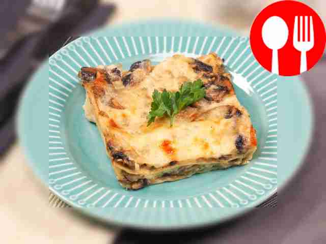 Лазанья с грибами