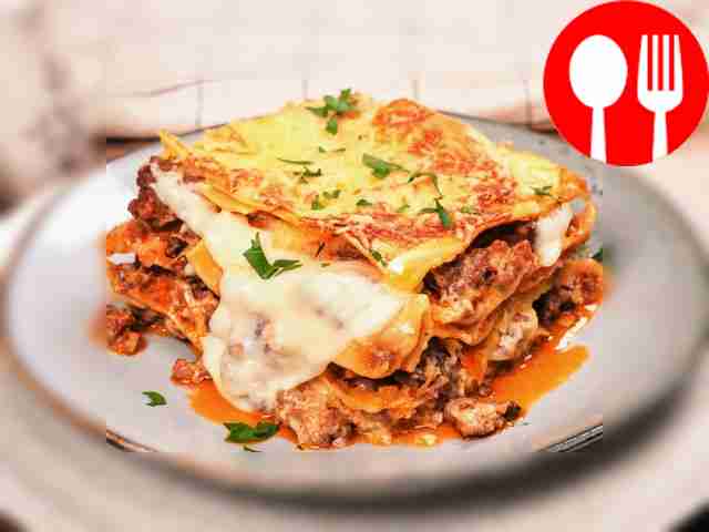 Лазанья со сливками