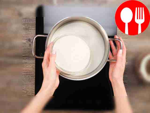 Prepare the syrup. Pour milk and water into a...