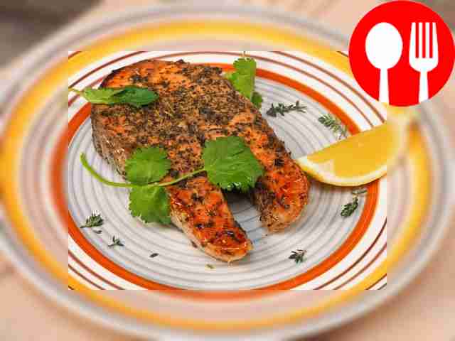 Salmon steak