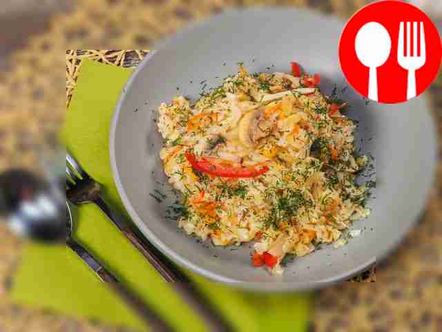 Bigos with mushrooms