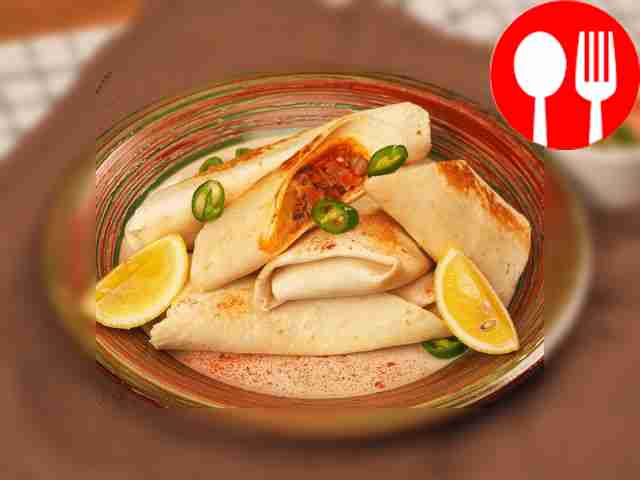 Буррито с говядиной и сыром