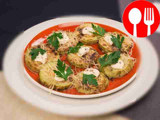 Жареные кабачки с сыром