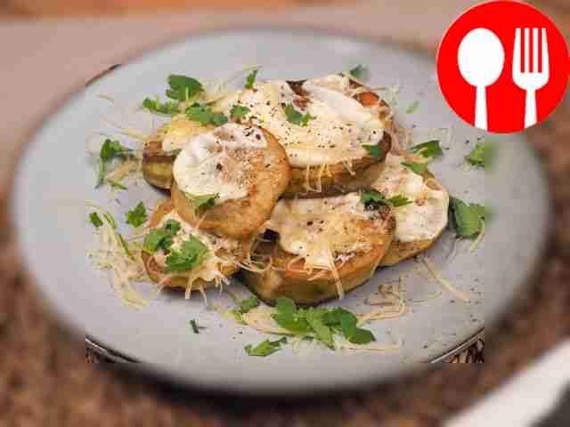 Жареные баклажаны с сыром