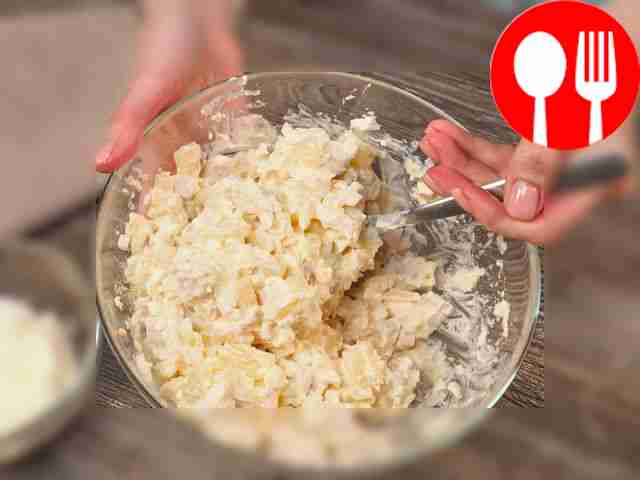 Mix all ingredients. Squeeze the garlic...