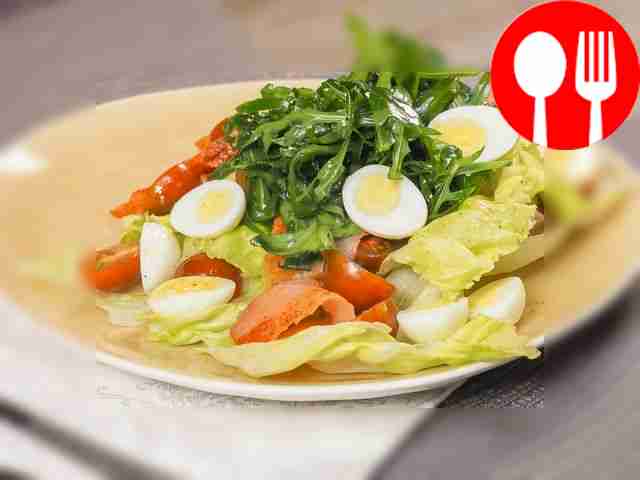 Chicken carpaccio salad