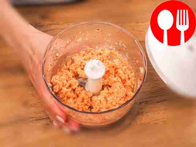 Prepare the base for lula kebab. Mix the...