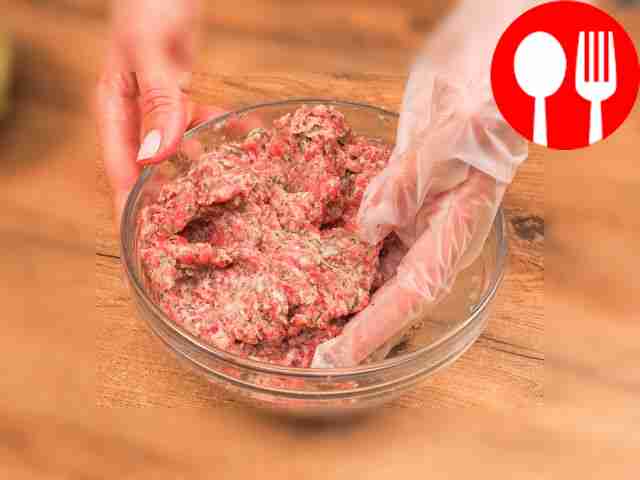 Prepare the minced meat. Combine onion,...