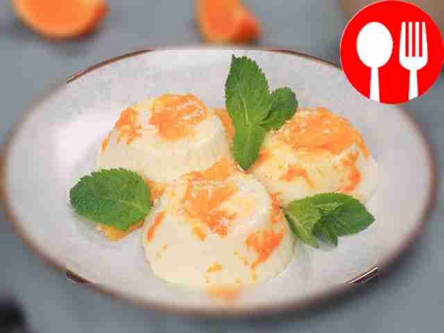 Апельсиновая панна-котта на агар-агаре
