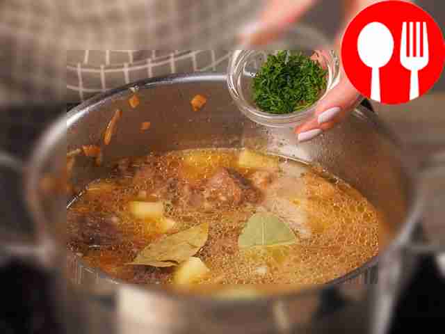 Make some stew. Add the potatoes to the pan,...