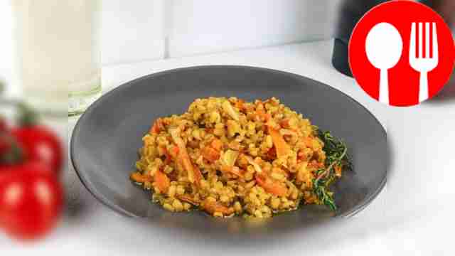 Булгур с помидорами Bulgur with tomatoes