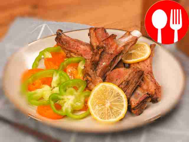 Lamb ribs in the oven