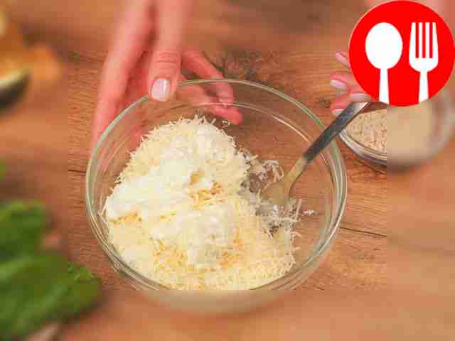 Prepare the cheese dough. Mix cottage cheese...