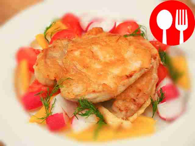 Escalope in batter