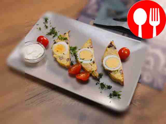 Potato roll in the oven