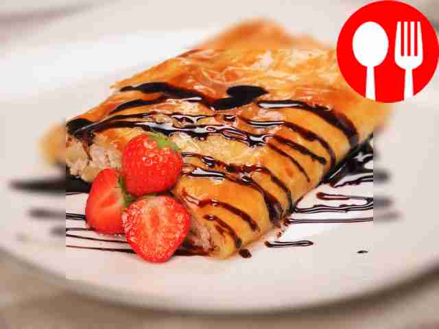 Штрудель с творогом и яблоками