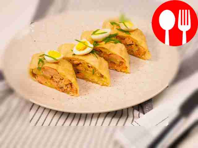 Штрудель с рыбой