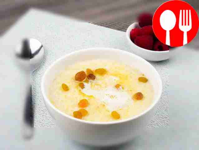 Simple millet porridge with milk
