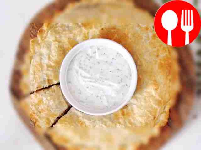 Layer pie with vegetables