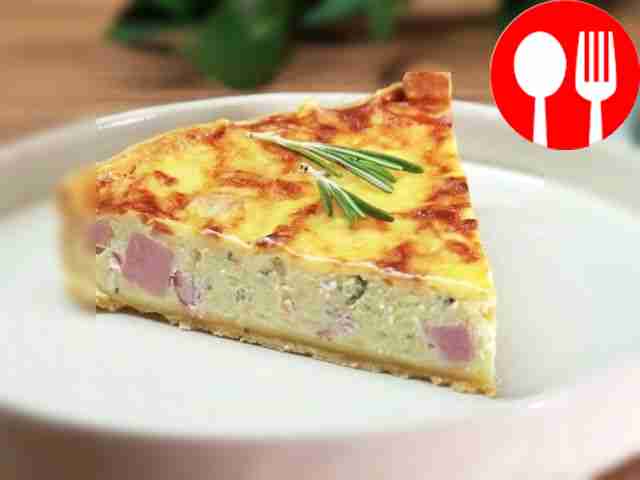 Quiche with ham