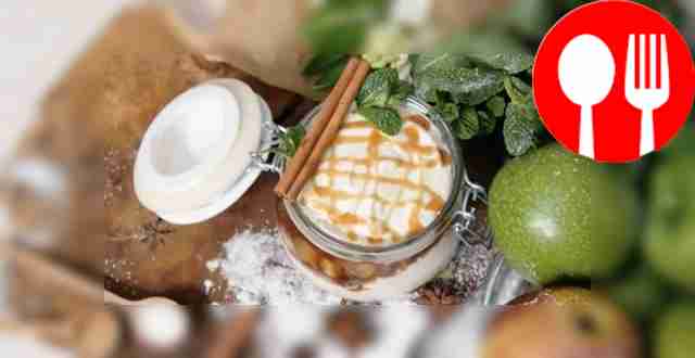 Яблочное парфе с карамелью