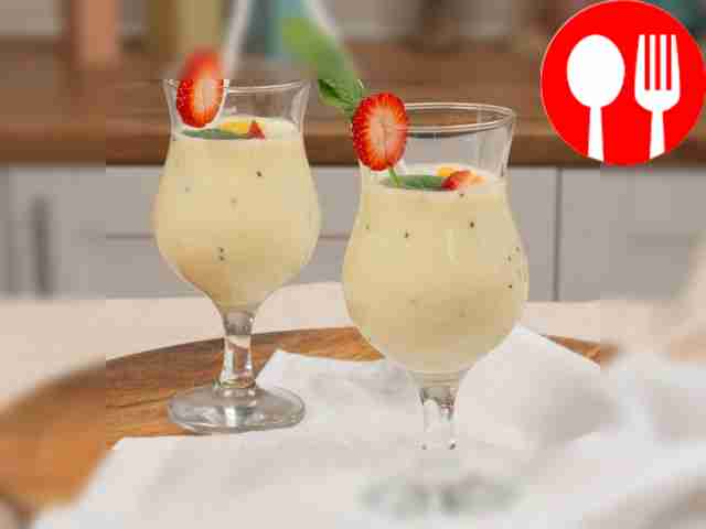 Smoothie with kiwi and banana