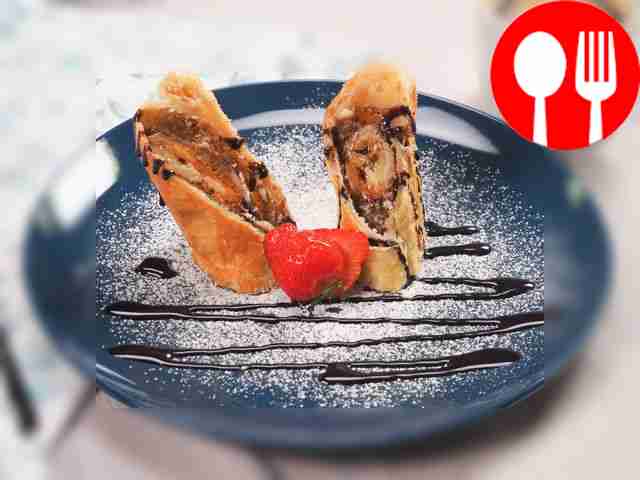 Штрудель с бананом