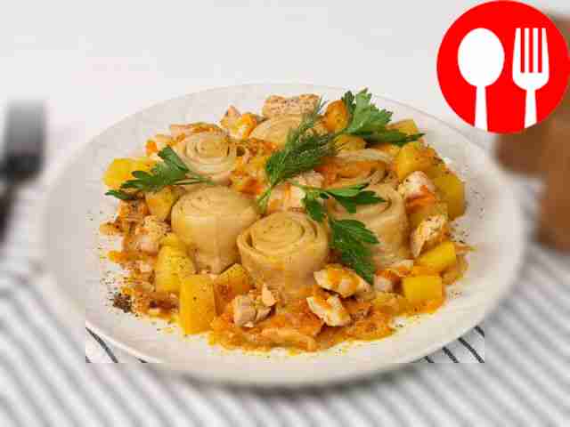 Штрудель с курицей