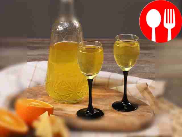 Limoncello liqueur