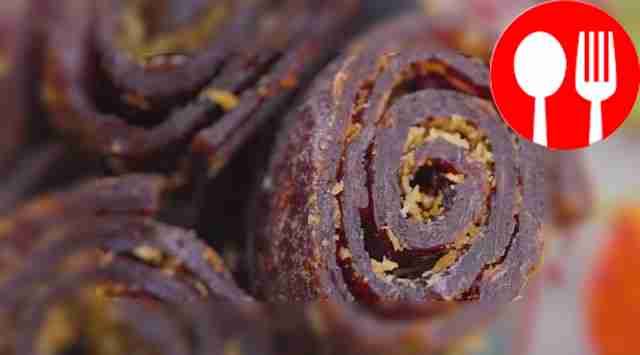 Homemade apple pastille