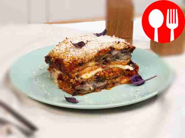 Homemade Eggplant Parmigiano