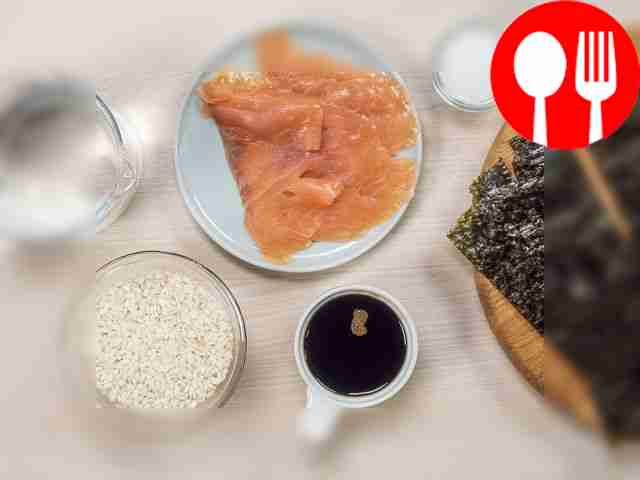 Rinse the rice, drain the water, and leave the...