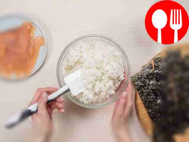 Prepare the rice. Pour water over rice and...