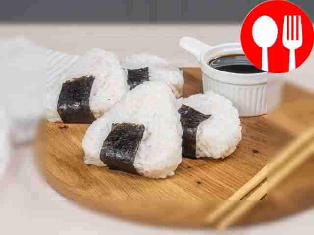 Onigiri with salmon