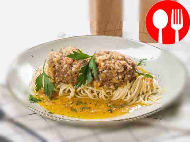 Простые мясные ежики с подливкой