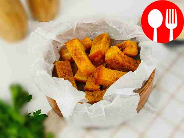 Croutons in the microwave