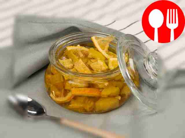 Zucchini jam with lemon