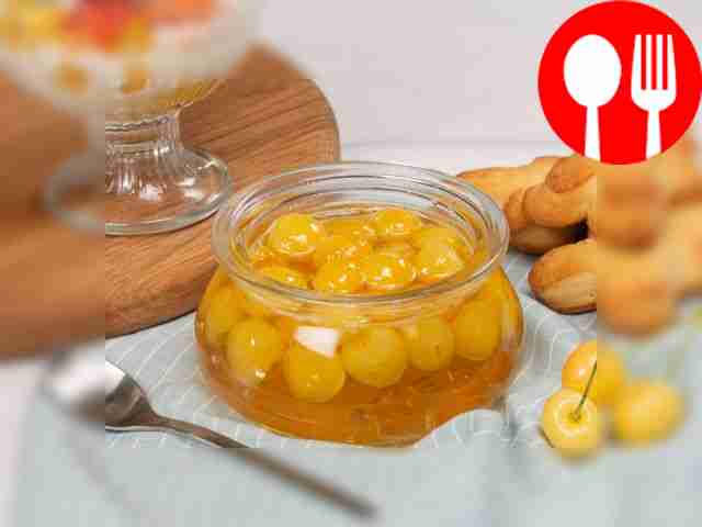 Варенье из белой черешни