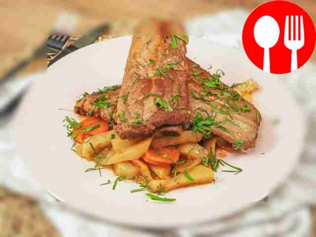 Ребрышки в казане