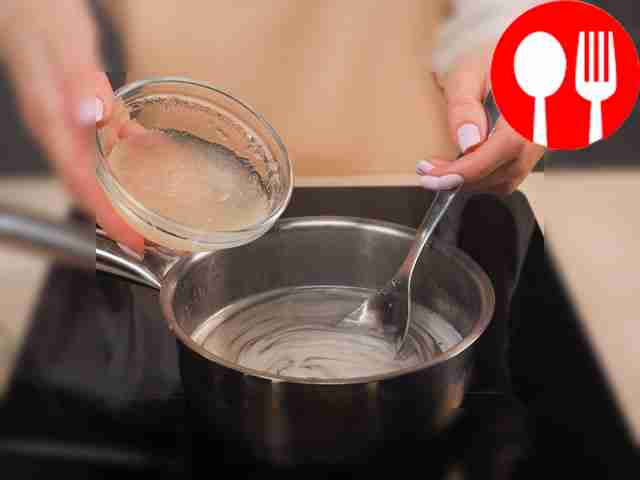 Combine gelatin and syrup. To do this, add...