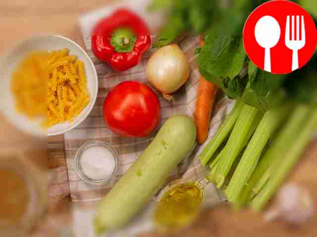 For minestrone soup you will need pre-cooked...