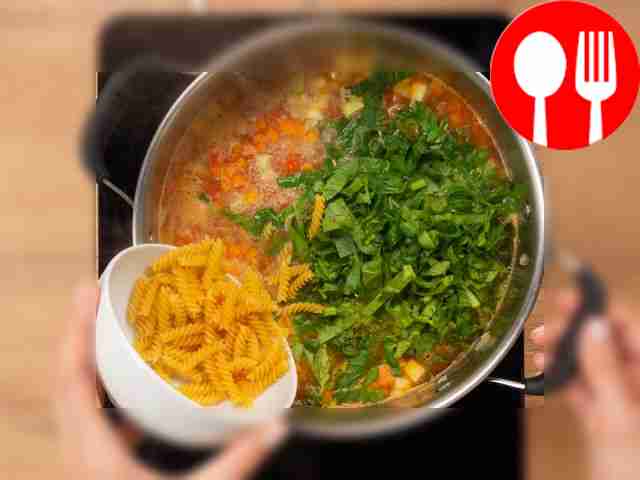 Add broth. After the vegetables have steamed,...