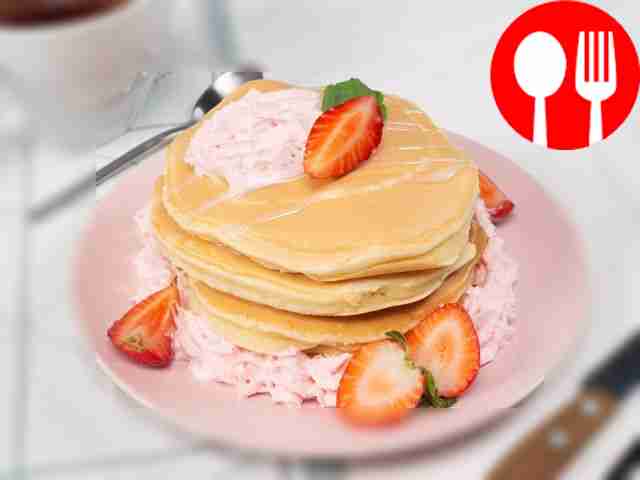 Пышные панкейки на молоке Fluffy pancakes with milk