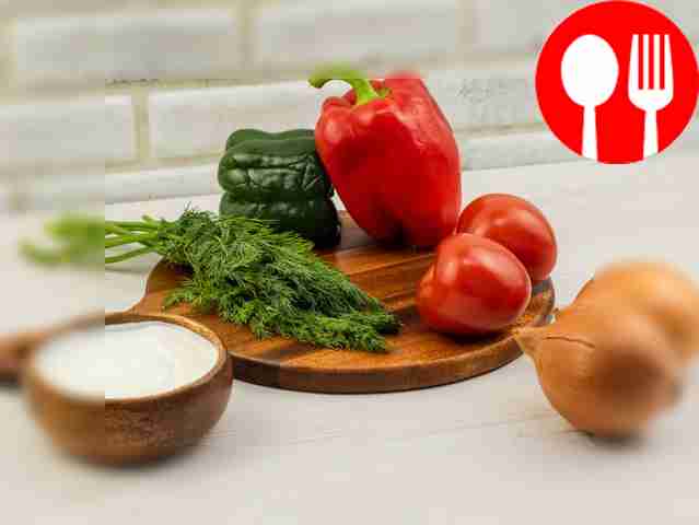 Wash all vegetables. Peel the onions. Rinse...