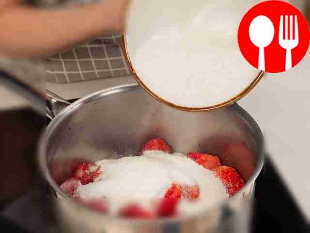 Boil the strawberries. Place the berries in a...