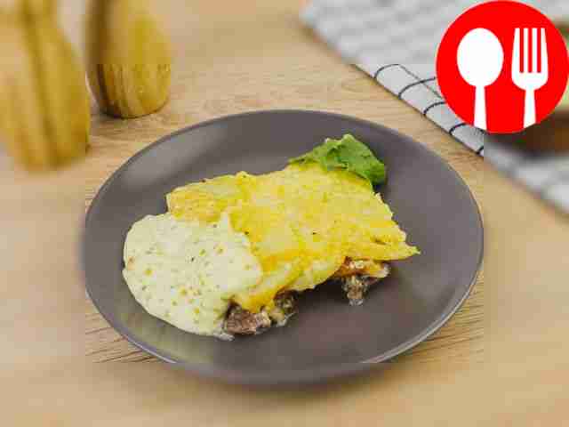 Potato casserole with beef