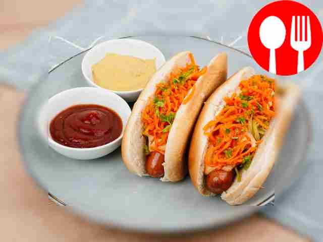 Хот-дог с морковкой