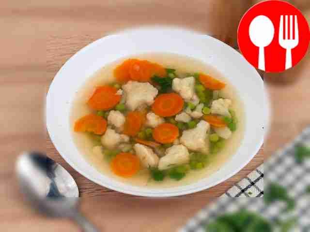 Vegetable pea soup